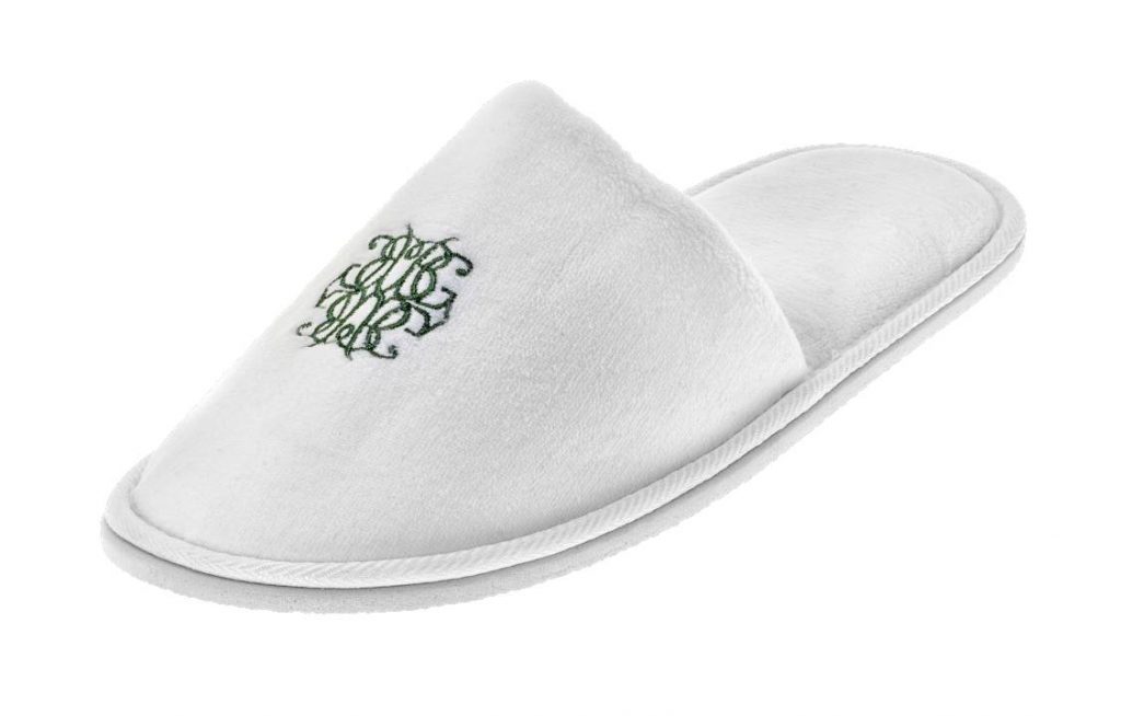 zapatilla de hotel personalizada 309 velours